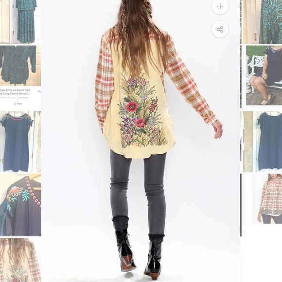 ARATTA Sarah of York Shirt Vintage Copper embroidered women’s size XS - Picture 9 of 16